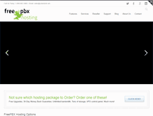 Tablet Screenshot of freepbxhosting.com